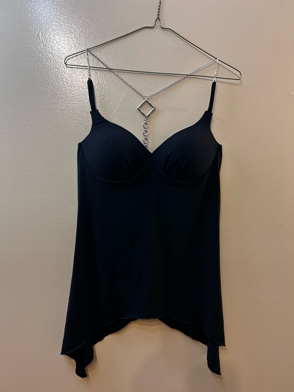 Black Women's Built-In Bra Camisole